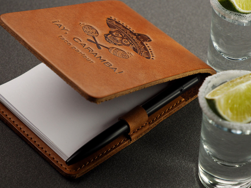 Logo trade advertising products image of: Waiter notepad 1202141